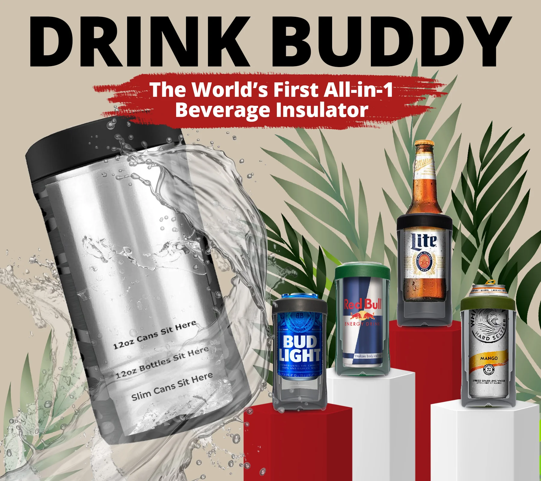 Universal Beer Buddy | Glitter White - Image 3